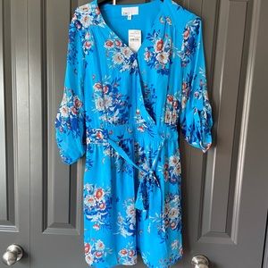 New Blue Floral Dress
